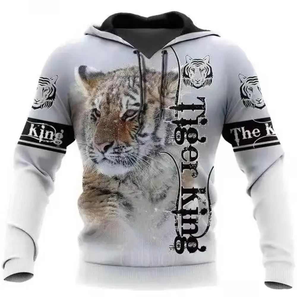 جديد حار بيع الموسم 3D الأسد الطباعة الرقمية فضفاض زوجين الرجال هوديي البلوز الشارع الشهير طفل هوديي المرأة هوديي #2