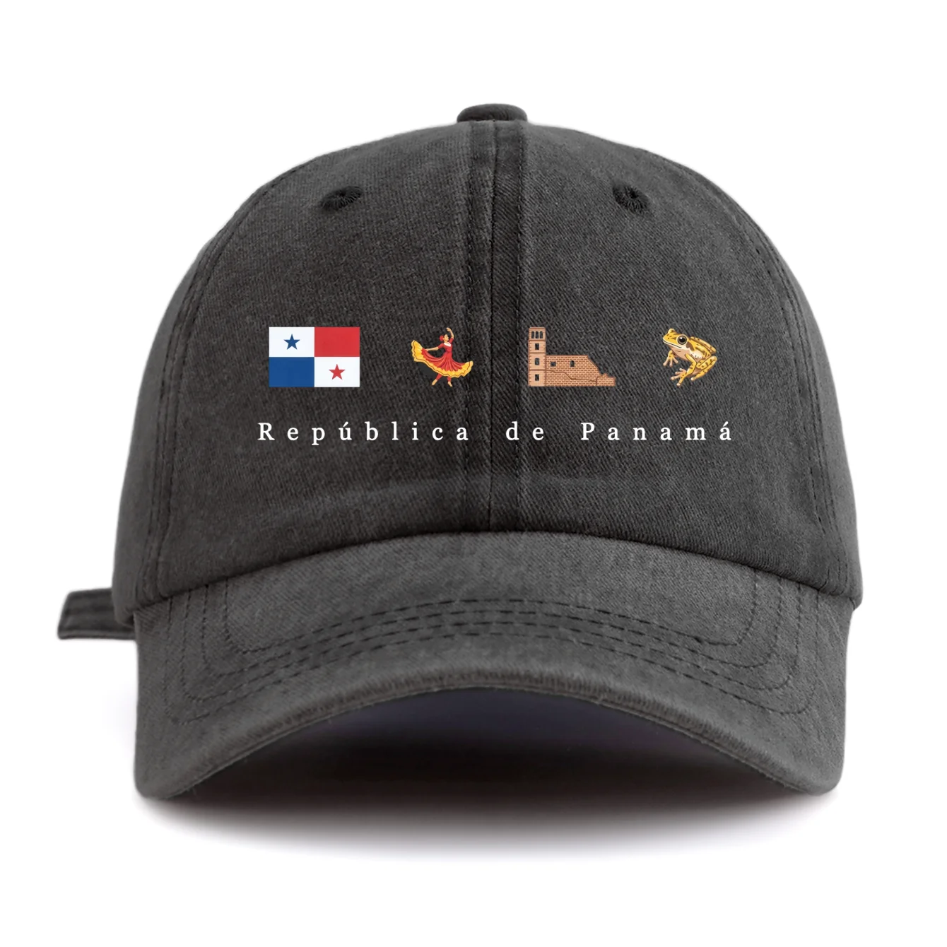 Panama Flag Printed Baseball Cap Vintage Washed Multi-color Retro Sun Hat Republic of Panama Gorras Hombre Streetwear Dad Hat