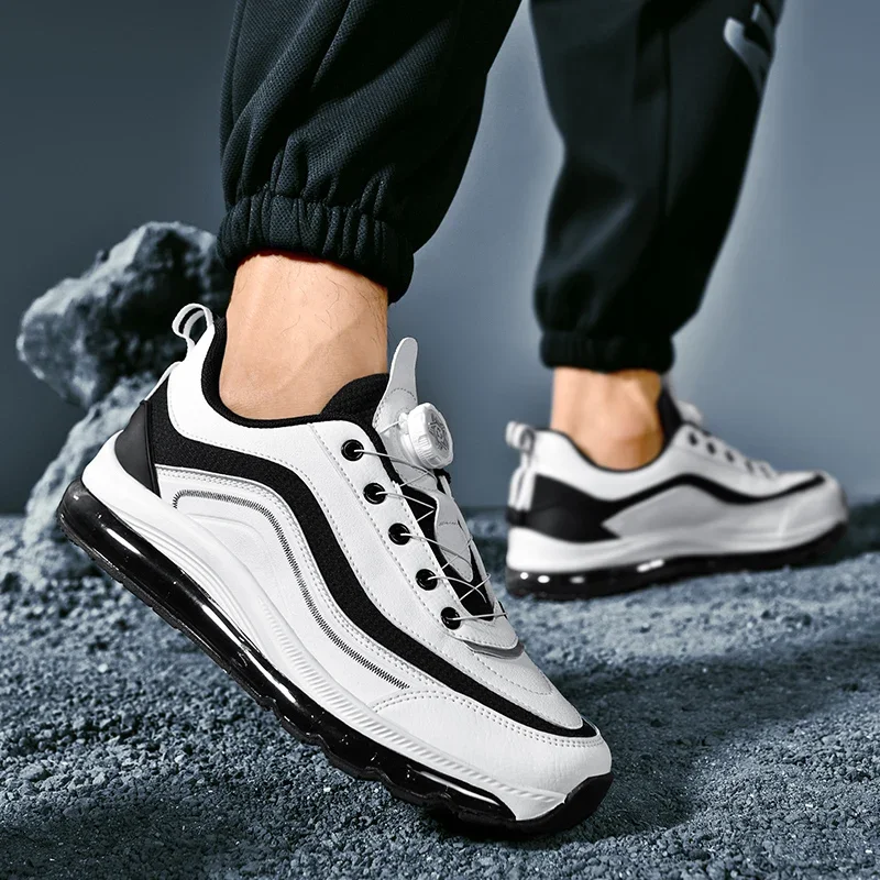 Men Running Shoes Sneakers Fashion Air Cushion Trainers Breathable Unisex Walking Shoes Male Gym Athletic Sport Women Footwear