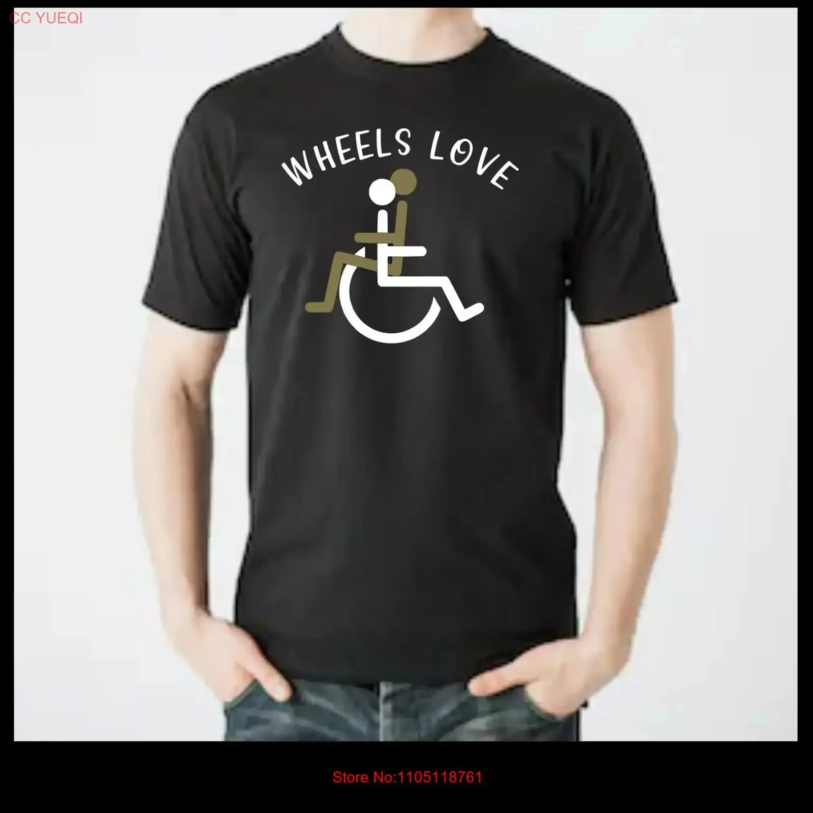Funny T shirt wheels chair sitting together sex pun humor crewneck black vintage Washed Slightly Breathable Comfortable Casual