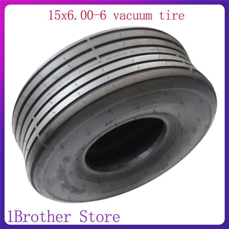 

Heavy Duty 15X6.00-6 Tubeless Tire and Wheel rim for 168CC Go Karts and ATV Vehicles