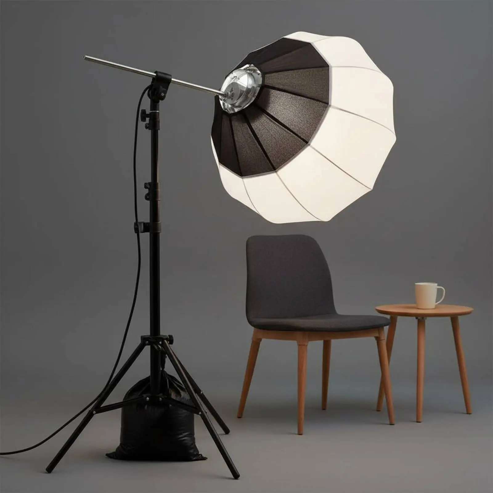 Spherical Softbox 85 Cm Ball Softbox Soft Light Ball Translucent Spherical Light Scatterer Quick Setup for Photo Studio
