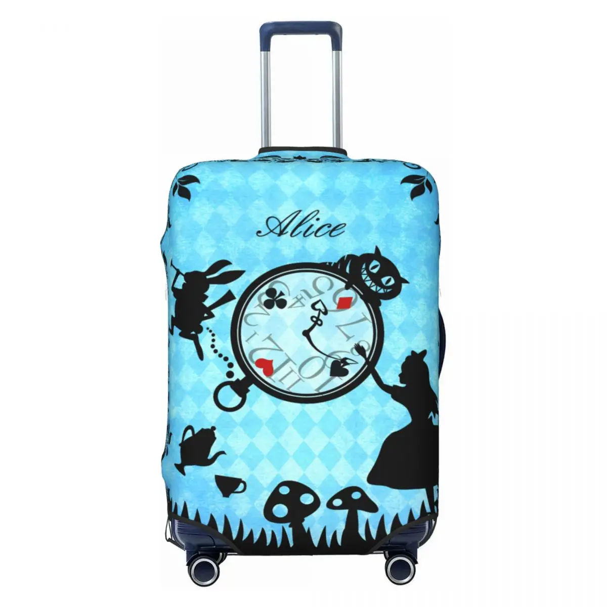 

Забавный чехол для чемодана с манга-комиксом Алиса, моющийся, для путешествий