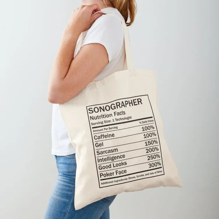 

Funny Ultrasound Gifts Nutrition Facts Navy by SonoGiggles Tote Bag Gift bag canvas bags shopper bag woman women