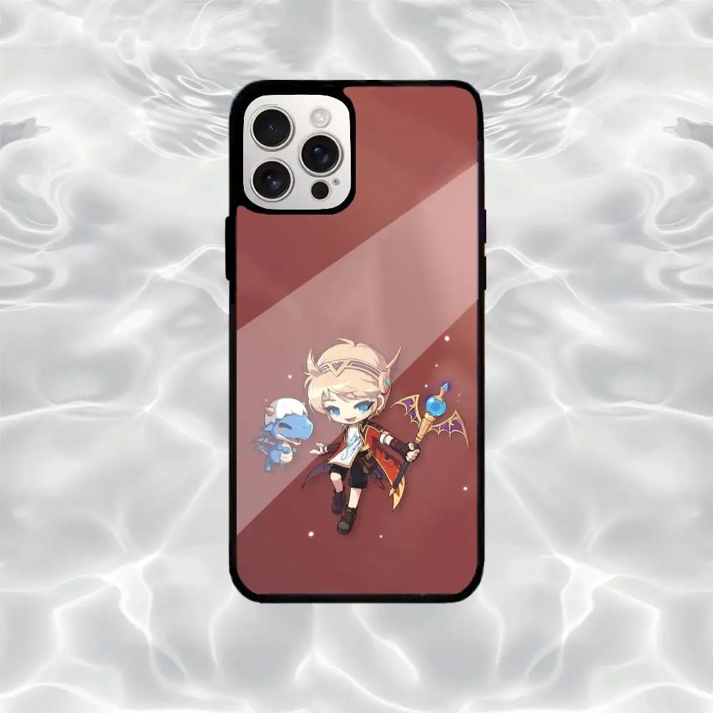 حافظة هاتف Game M-Maplestory لهاتف iPhone17,16,15,14,13,12,11 Plus، Pro Max Magsafe شحن لاسلكي مغناطيسي