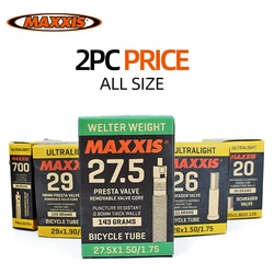 2pc Ultralight All Size MAXXIS Bicycle Inner Tube 20 26 27.5 29 700C AV FV Stab Blow Proof MTB Road Bike Inner Tubes Camera Tire