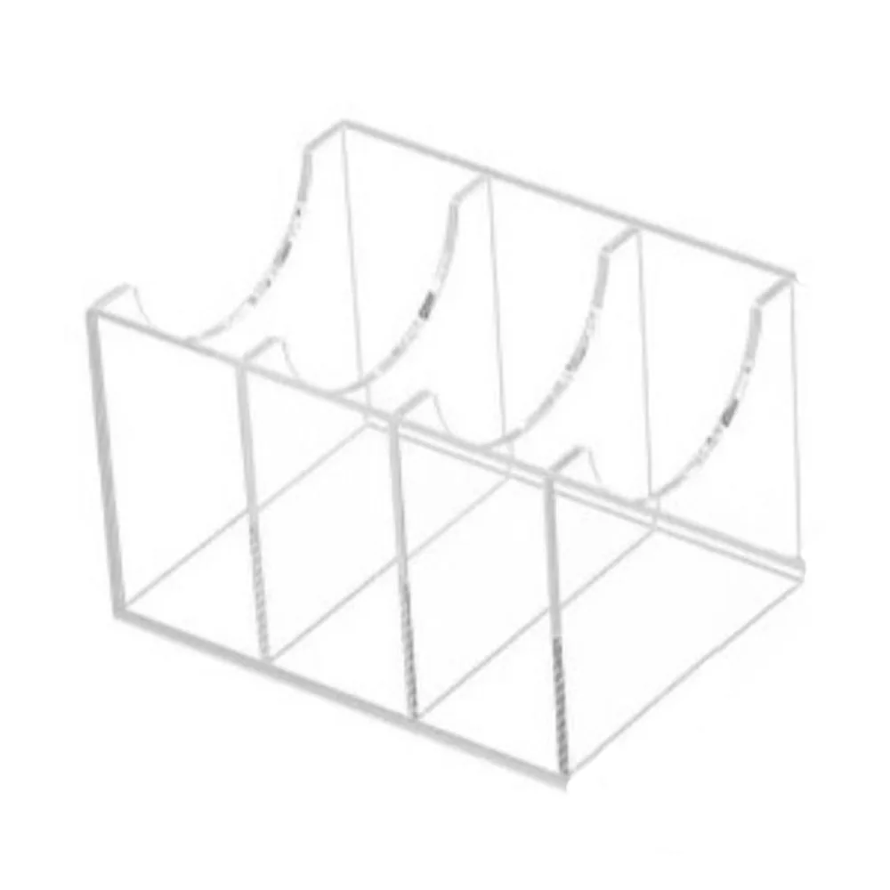 

Convenient 3 Grids Belt Storage Box Acrylic Clear Bow Tie Display Case Multi Purpose Gift Watches Holder Jewelry