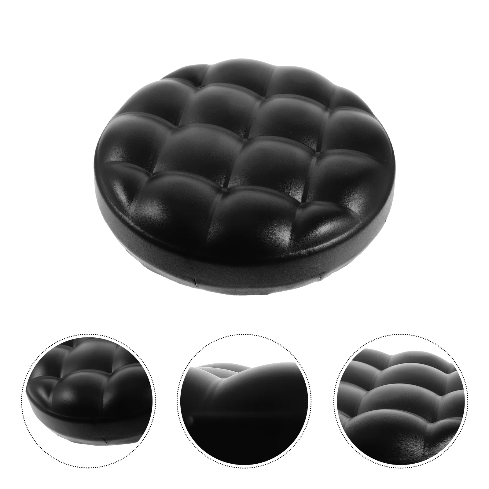 

Foot Accessories Sit on Stool Swivel Chair Sitting Surface Round Barstool Padded Foam Wood Pu Cushion