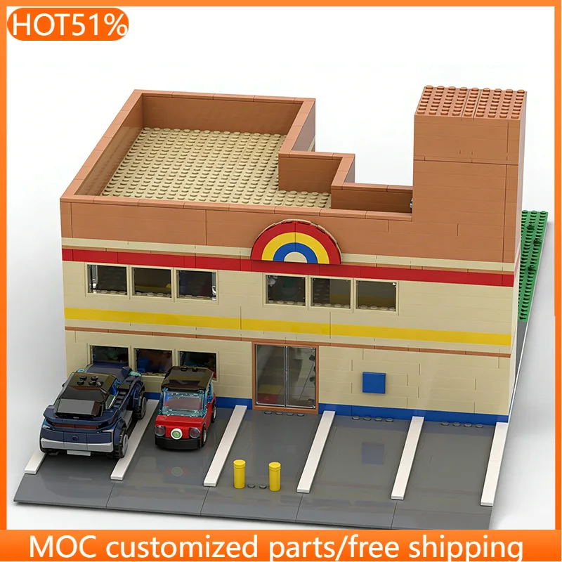 2036 PCS Urban Nursery MOC Customize Modular Building Block Popular Simple Creative Design Technology DIY Boy Holiday Toy Gifts