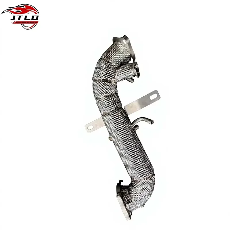 304 Stainless Steel Downpipe for Giulia 2.0T Engine Performance Exhaust Down Pipe Upgrade Direct Fit