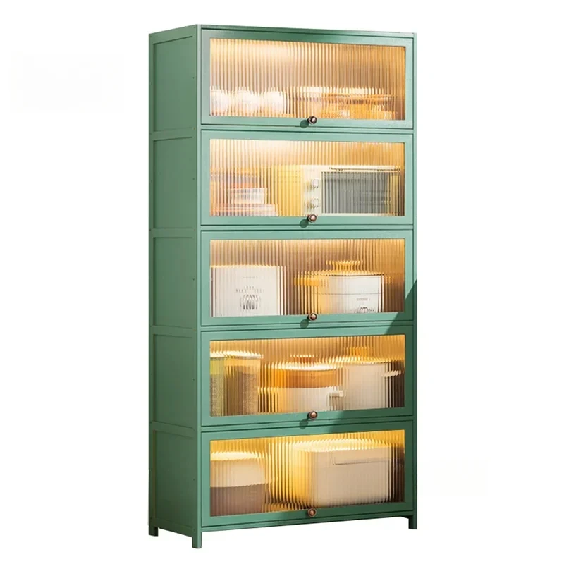 

Nordic Style Villa Kitchen Cabinets Dormitory Storage Cabinet Hotel Multi-layer Lockers Home Floor-to-ceiling Cupboards Supplie