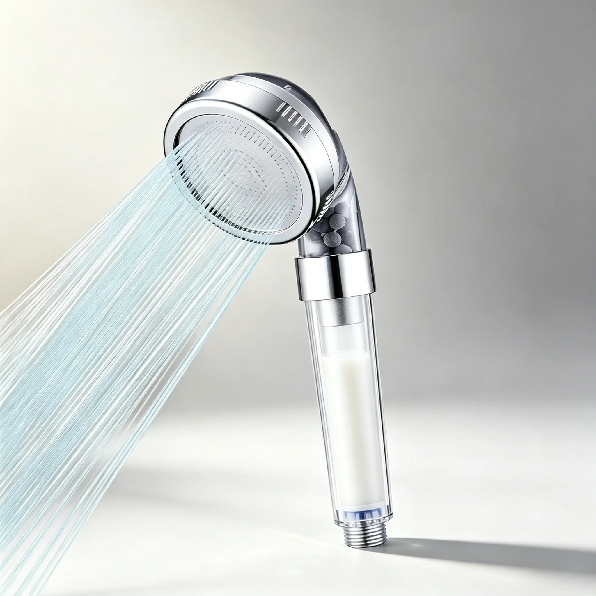Filter Handheld Shower Head High Pressure 3-Layer Filtration Water Softener Showerhead Water Saving Bathroom Sprayer