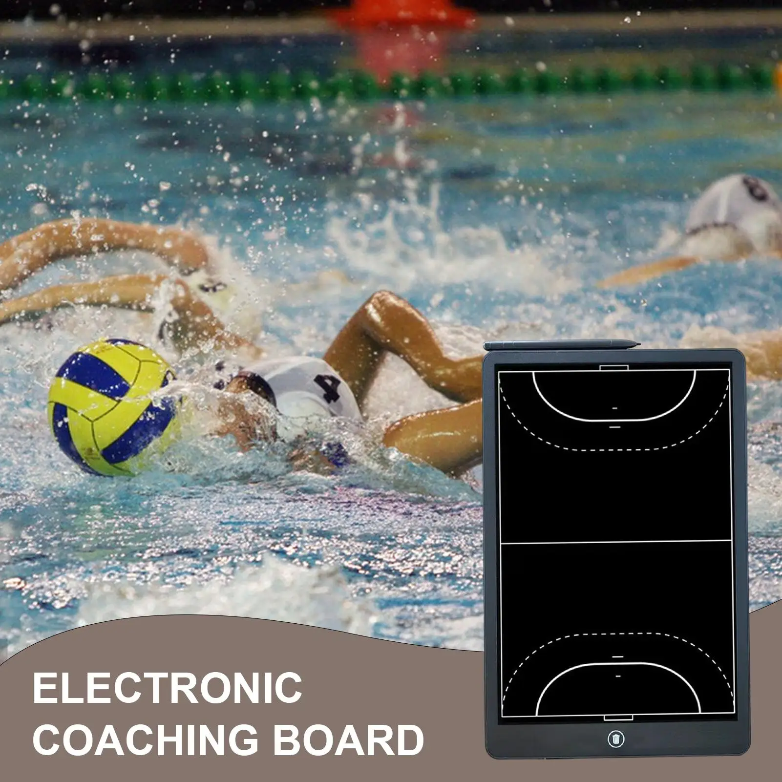 LCD Drawing Board Soccer Tactics Board Basketball Coaching Board 16 Inches Strategy LCD Writing Tablet Electronic Coaching Board