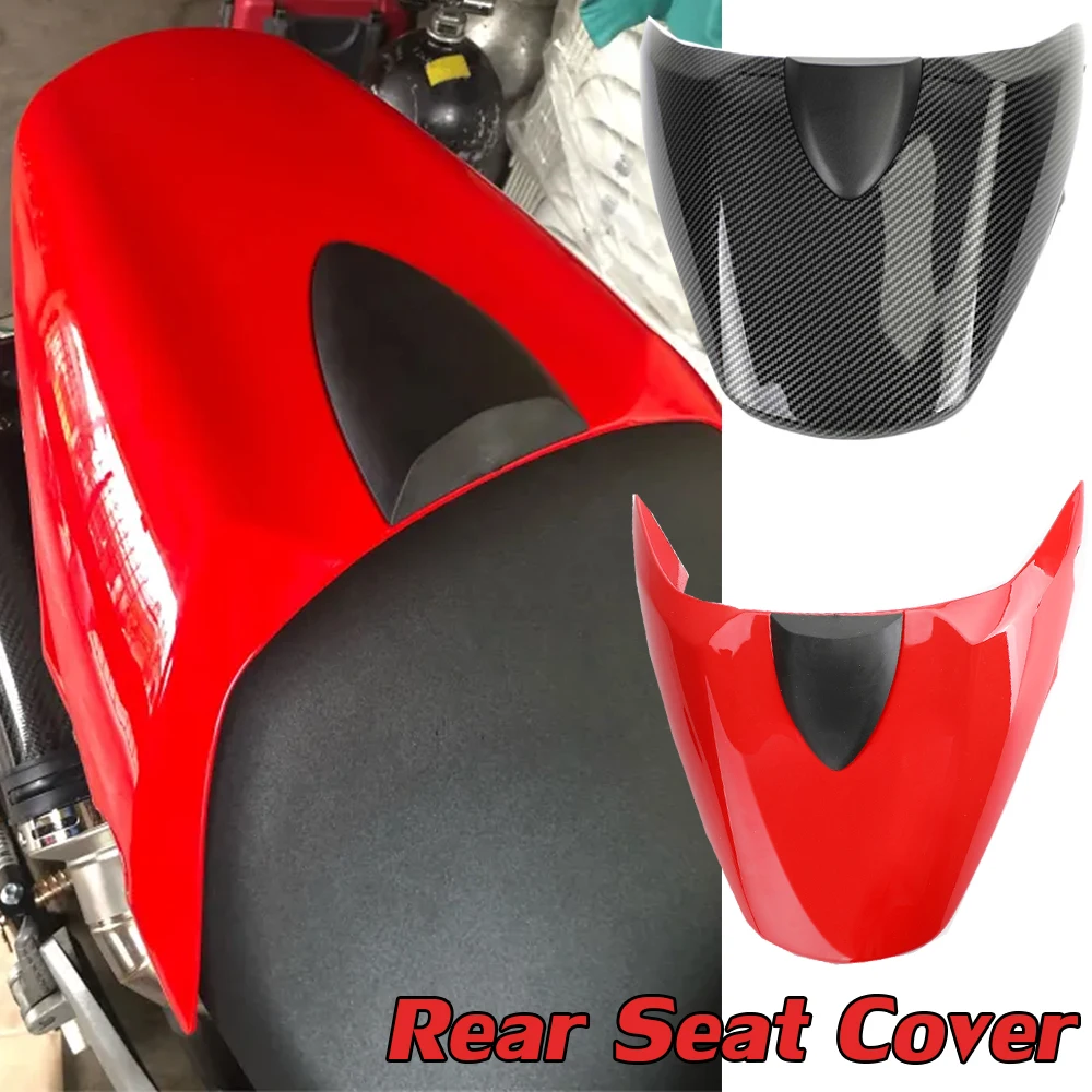 

For Ducati Monster 696 795 1100 1100S 796 Seat Cover Cowl Fairing Rear Passenger Pillion Solo Motorcycle Accessories Carbon Red