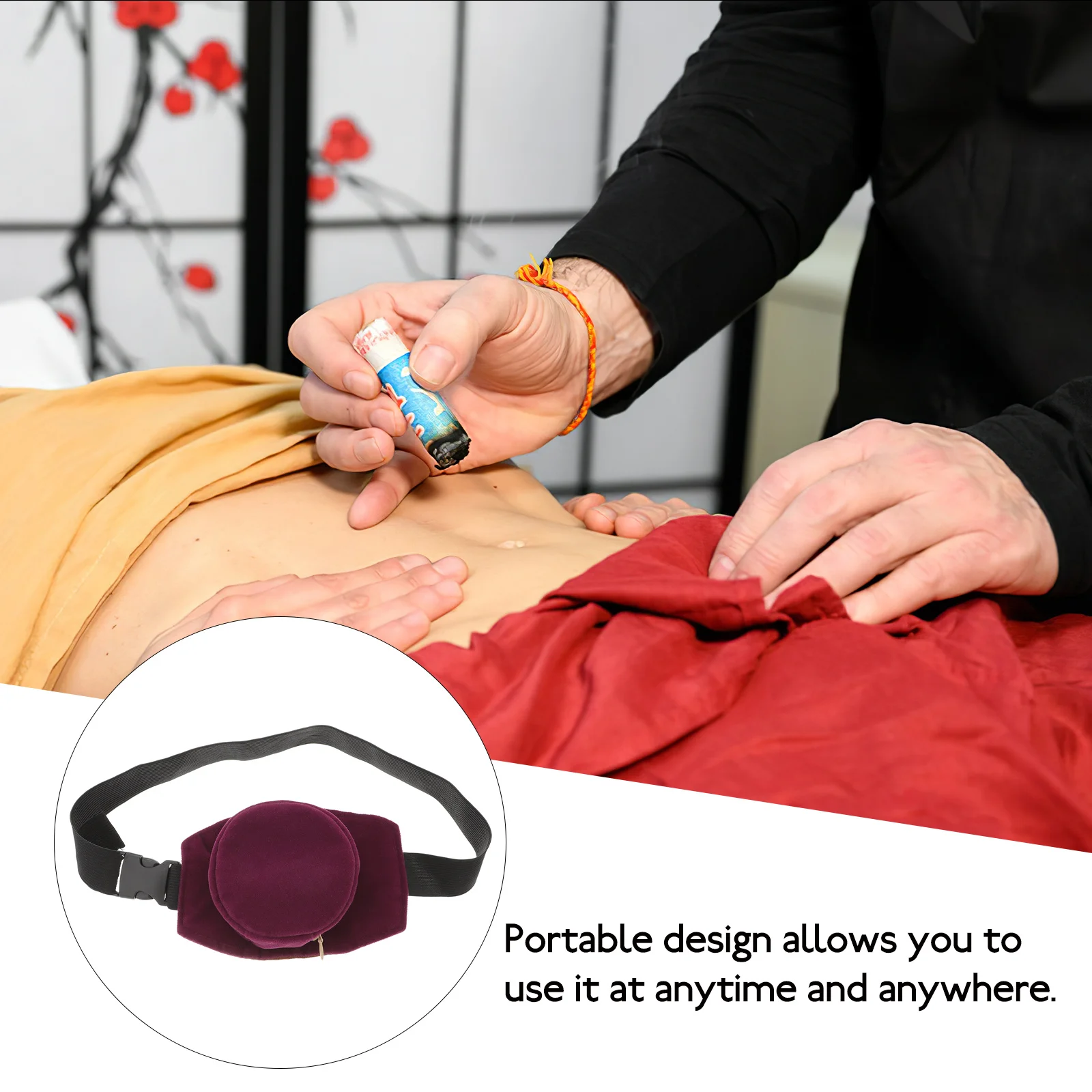 

1 set Single Pure Copper Moxibustion Box Smokeless Portable Health Therapy Device For Home Use Pain Relief Box Moxibustion