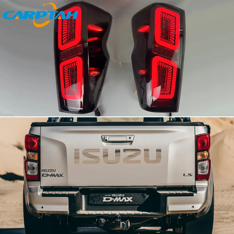 Car LED Taillight For Isuzu D-max Pickup truck 2020 - 2022 Rear Running Lamp Brake Reverse Turn Signal Waterproof Car Accessorie