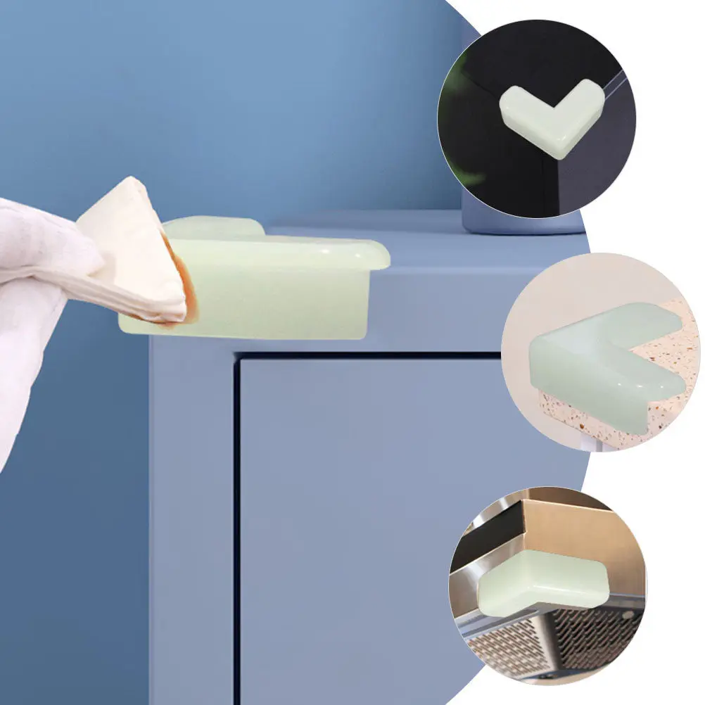 

10Pcs Luminous Corner Protectors Glow-in-The-Dark Anti-Collision Table Corner Guards Baby Safety Covers Protective Covers