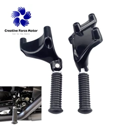 Motorcycles Footrests Rear Passenger Foot Pegs Mount Bracket Pedal For Harley Sportster XL1200 SuperLow Roadster Iron 883 14-22