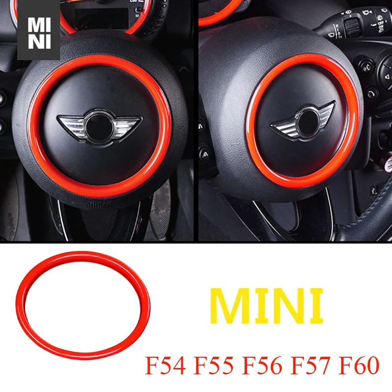 Car Steering Wheel Ring Decoration Cover Sticker For BMW MINI ONE COOPER S F54 F55 F56 F57 F60 Interior Modification Accessories