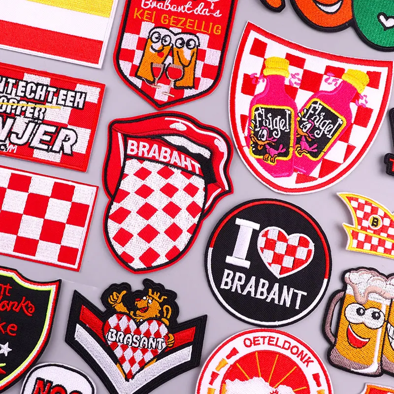 2025 Netherlands Carnival Patch Brabant Kruikenstad Oeteldonk Iron On Embroidery Patches For Clothes ​​Festival Decorat Stickers