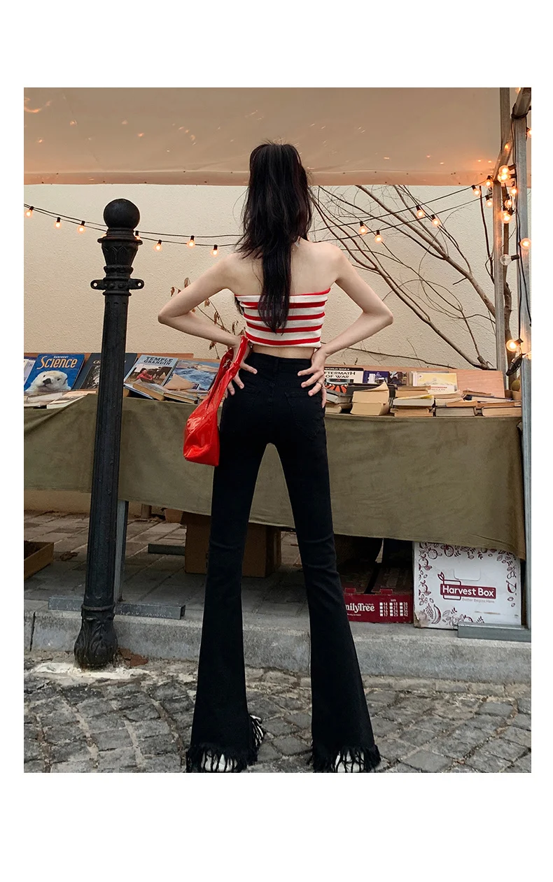 Meisjesjeans Herfstkleding Korea Dames Borduren Bloemenpatroon Artistiek Ontwerp Patchwork Mode Vintage Denim Alle Match