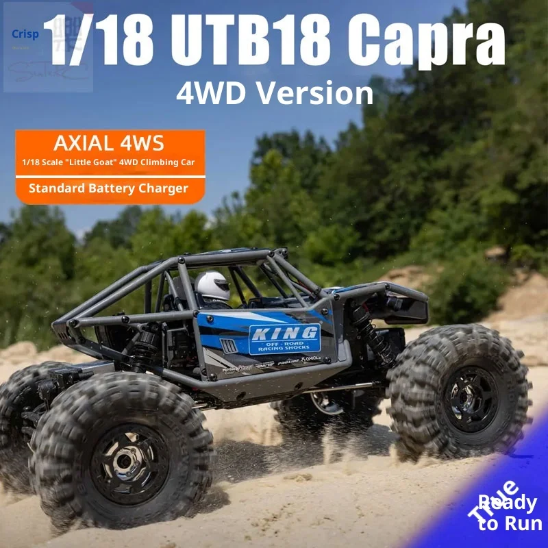 รถบังคับวิทยุ AXIAL Capra UTB18 Little Goat 4WS ขับเคลื่อนสี่ล้อ ระบบพวงมาลัยสี่ล้อ ขนาด 1/18 สำหรับขับขี่ออฟโรด ปีนป่าย