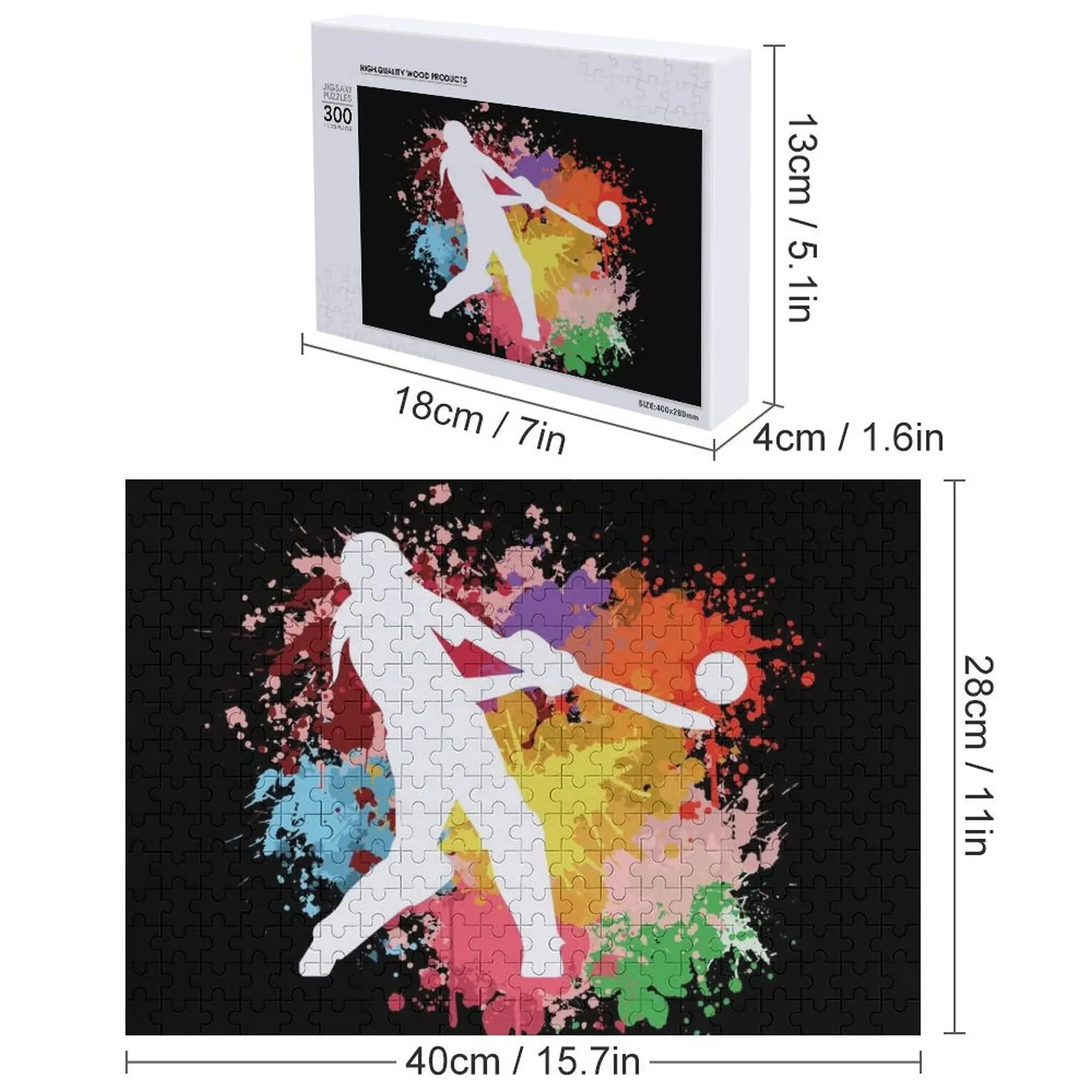 Cricket Illustration Art Jigsaw Puzzle doganale con foto Regali personalizzati per bambini Puzzle