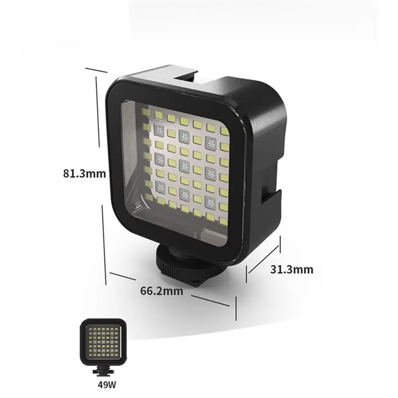 

*X07A Мини RGB Полноцветный заполняющий светильник для дайвинга 30 м светодиодный портативный телефон для красоты, освещение для прямой трансляции, карманный светильник для камеры, B