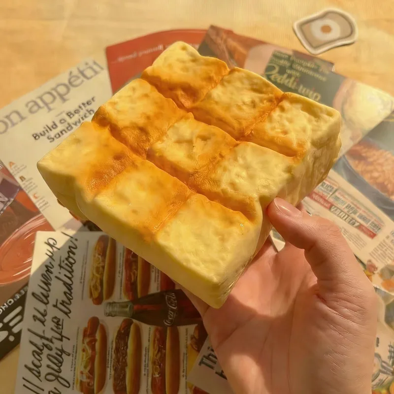 

Мягкая игрушка-антистресс в форме хлеба с ароматом молока, медленно восстанавливающая форму, реалистичная, для взрослых, от стресса и тревоги