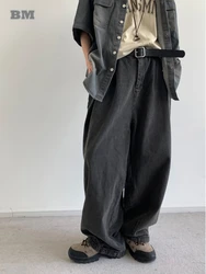 Japanese Streetwear Hip Hop Baggy Jeans For Men Women Clothing Kpop Couple Oversize Denim Cargo Pants Harajuku Casual Trousers