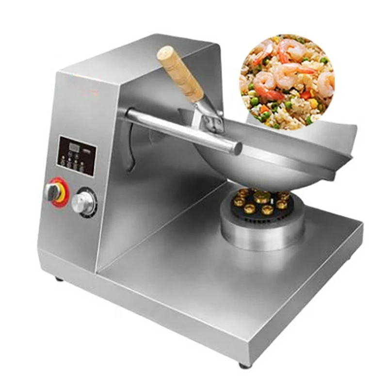 

Restaurant Automatic Wok Machine Electric Frying Pan Fried Rice Machine Rotating Smart Robot Cooker Wok