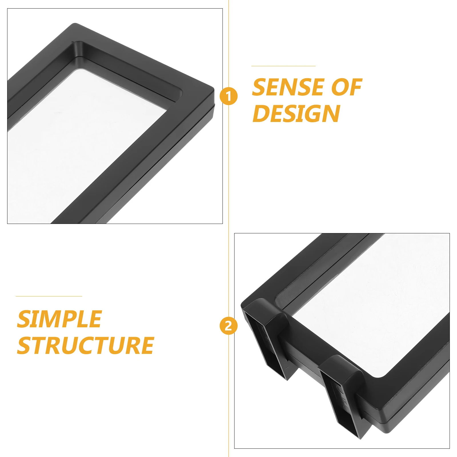 

3 Pcs Film Jewelry Packaging Box Floating Earring Case Frames Display Holder Clear Pe Stand Storage Rack