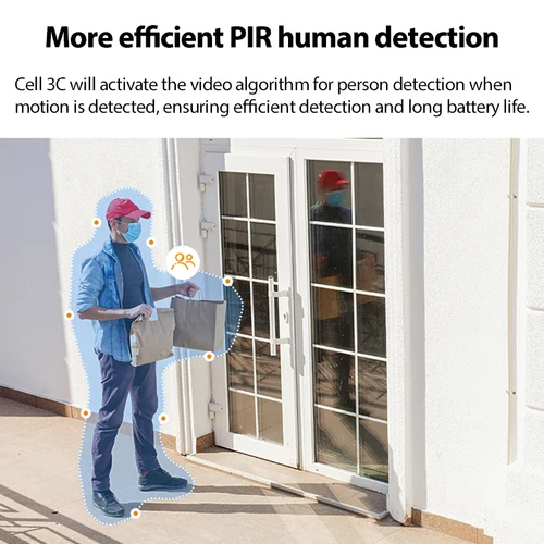 Imagen 2 del producto IMOU cámara de seguridad Solar inalámbrica para exteriores con batería 2,4G WIFI cámara de vigilancia de visión nocturna a Color con Panel Solar