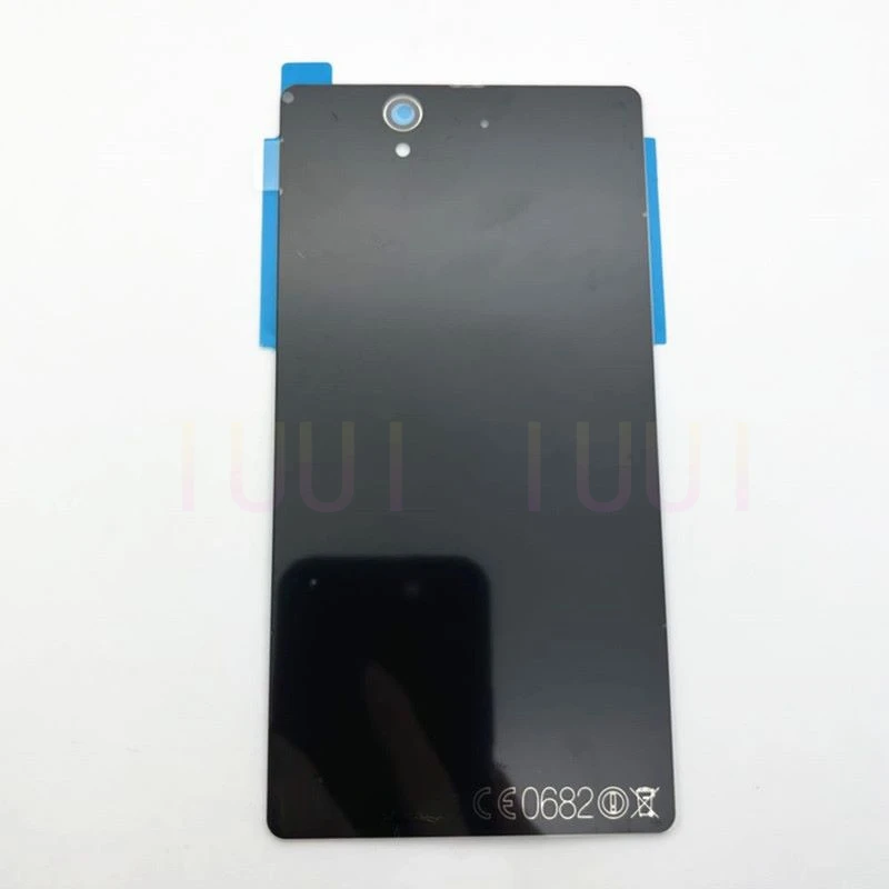 For Sony Xperia Z L36H C6602 C6603  NFC Battery Cover Back Lid Glass Door With Glue Sticker With NFC