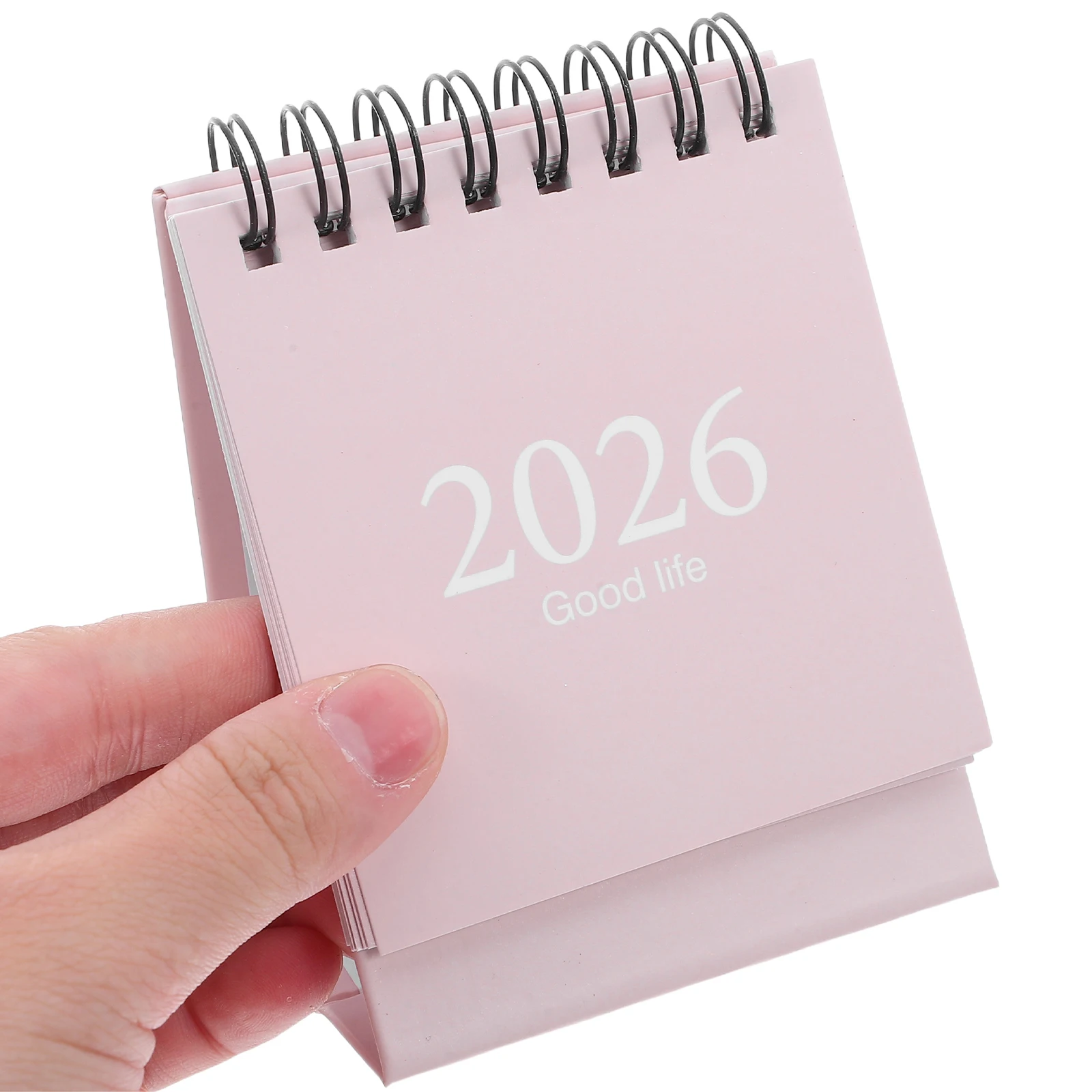 

2pcs Mini Desk 2026-2027 Compact Standing Desktop Calendar For Daily Planning Space Saving Office Organizer Small Table Calendar