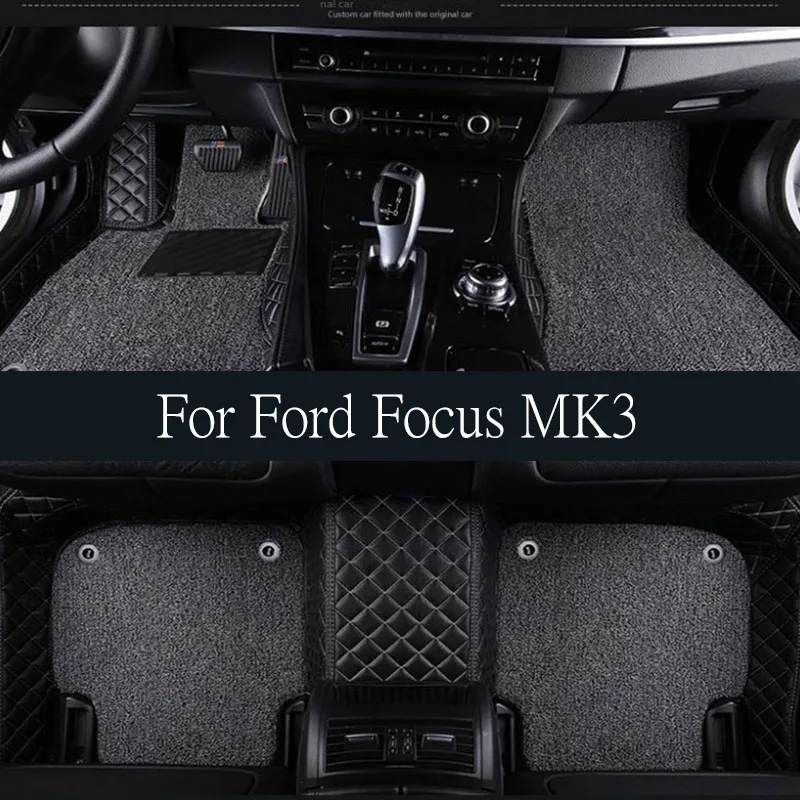 

Car Floor Mat for Ford Focus MK3 Hatchback 2010~2019 2011 2012 Panel Foot Parts TPE Liner Carpet Pad Custom Cover Rug Accessorie