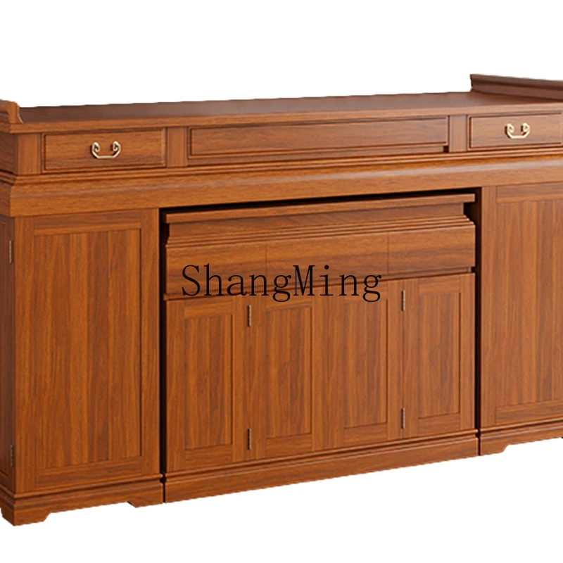 

FG table offering incense case Buddha platform household solid wood cabinet tribute hall table Buddha immortals table