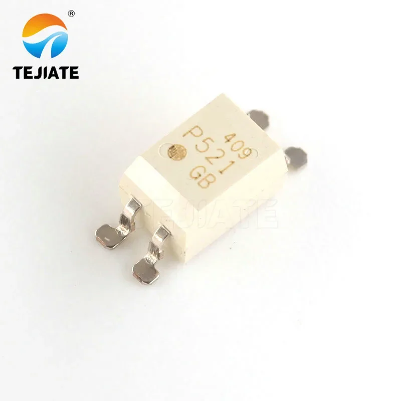 1Pack TEJIATE Optocoupler TLP521 P521 SOP-4 SMD Transistor Photoelectric Output Optical Isolator Imprint 335 409 1420