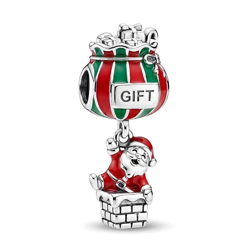 Heiß begehrte Bell Elf Schmetterlingsknoten-Weihnachtsserie Charms Perlen passend für Armbänder 925 Sterling Silber Weihnachtsgeschenk Feiner Schmuck – Detail 5