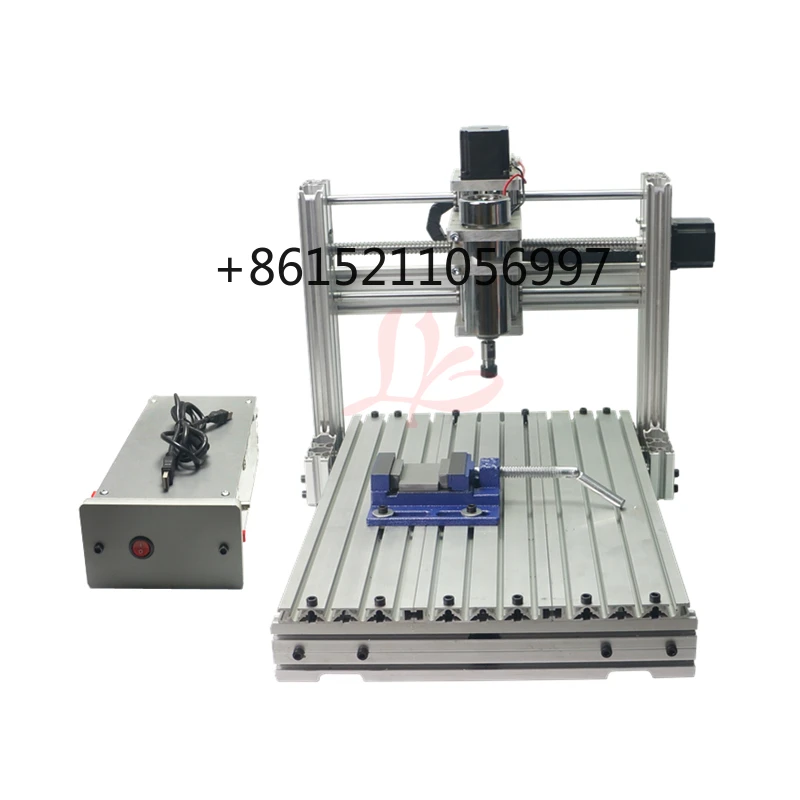 small working area for woodworking with motor 3 axis diy  router 3040 engraving milling metal