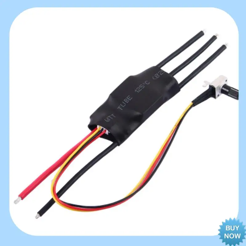 

A47Z 1 PCS Three-Phase Brushless And Hall-Free DC Motor Controller 7-24V DC Motor BLDC ESC With Potentiometer Cooling