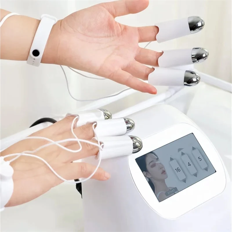 Portable RF Beauty Machine Golden Finger Microcurrent Face Lifting Device Body Massager Skin Care Tool