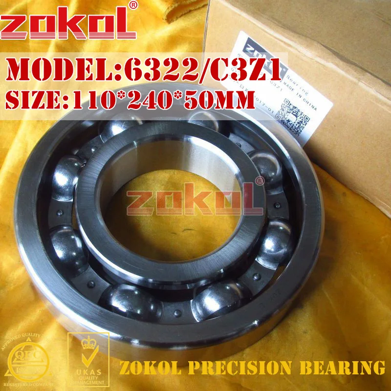 ZOKOL 6322 6324 6326 6328 6330 6332 6334 C3 Z1 Deep Groove Ball Bearing High Quality