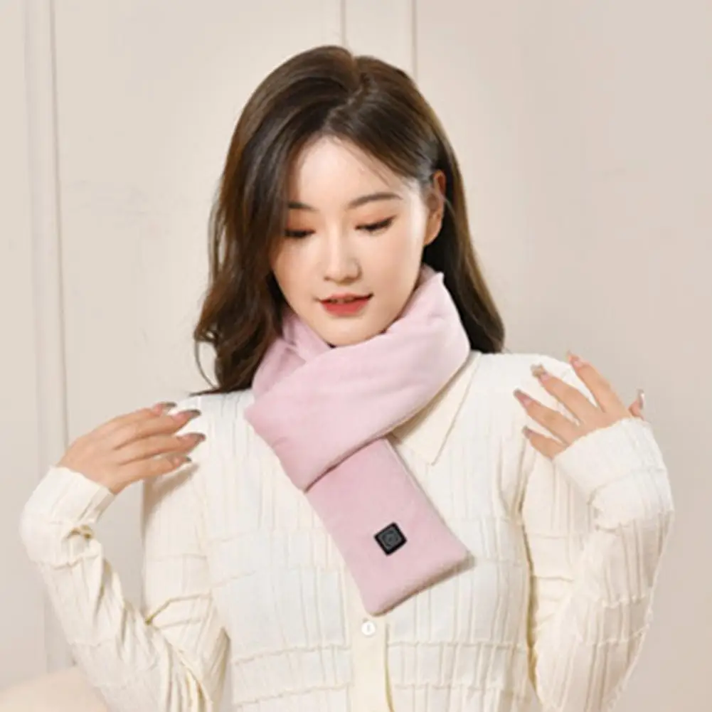 Winter Scarf  Cozy Radiation-free Solid Color  Winter Electric Heated Scarf for Home