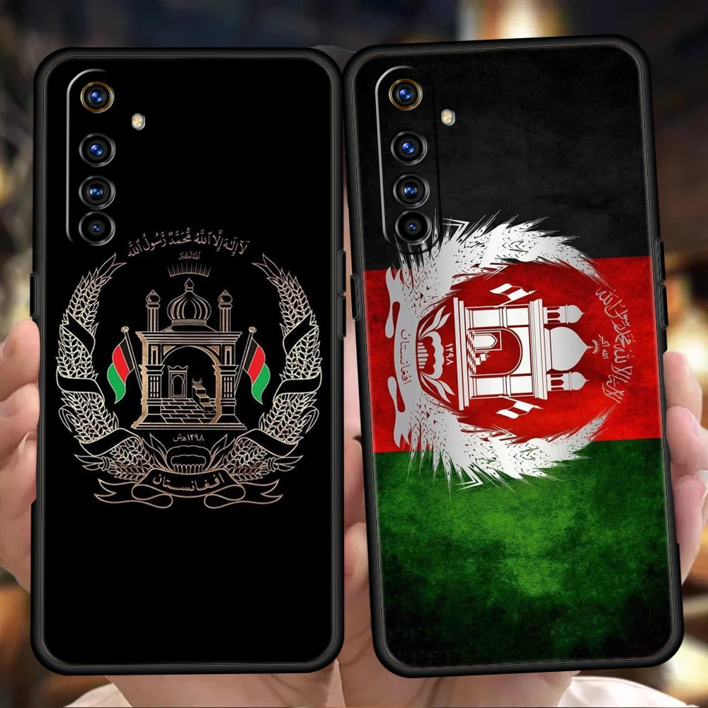 Afghan Afghanistan Flag Soft Silicone For Realme 8i 9i 9 Pro Plus GT2 Pro C3 6 7 8 Pro C21 C11 C25 Pro 5G Shockproof Phone Cover