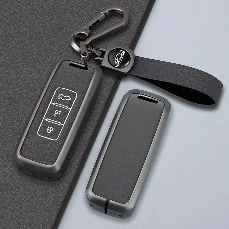 Zinc Alloy Car Key Case Cover For Baojun 510 730 360 560 RS-5 530 630 For Wuling Hongguang S Auto Holder Shell Accessories