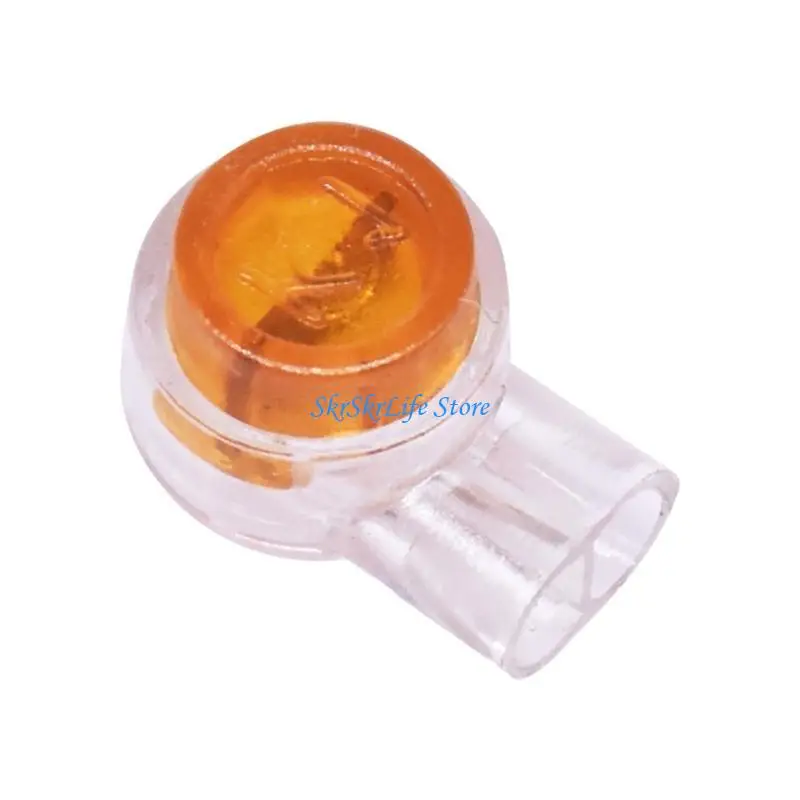 E65E 200 Pcs Telephone Wire Connector Wire Butt Connector UY2 Crimp Terminal