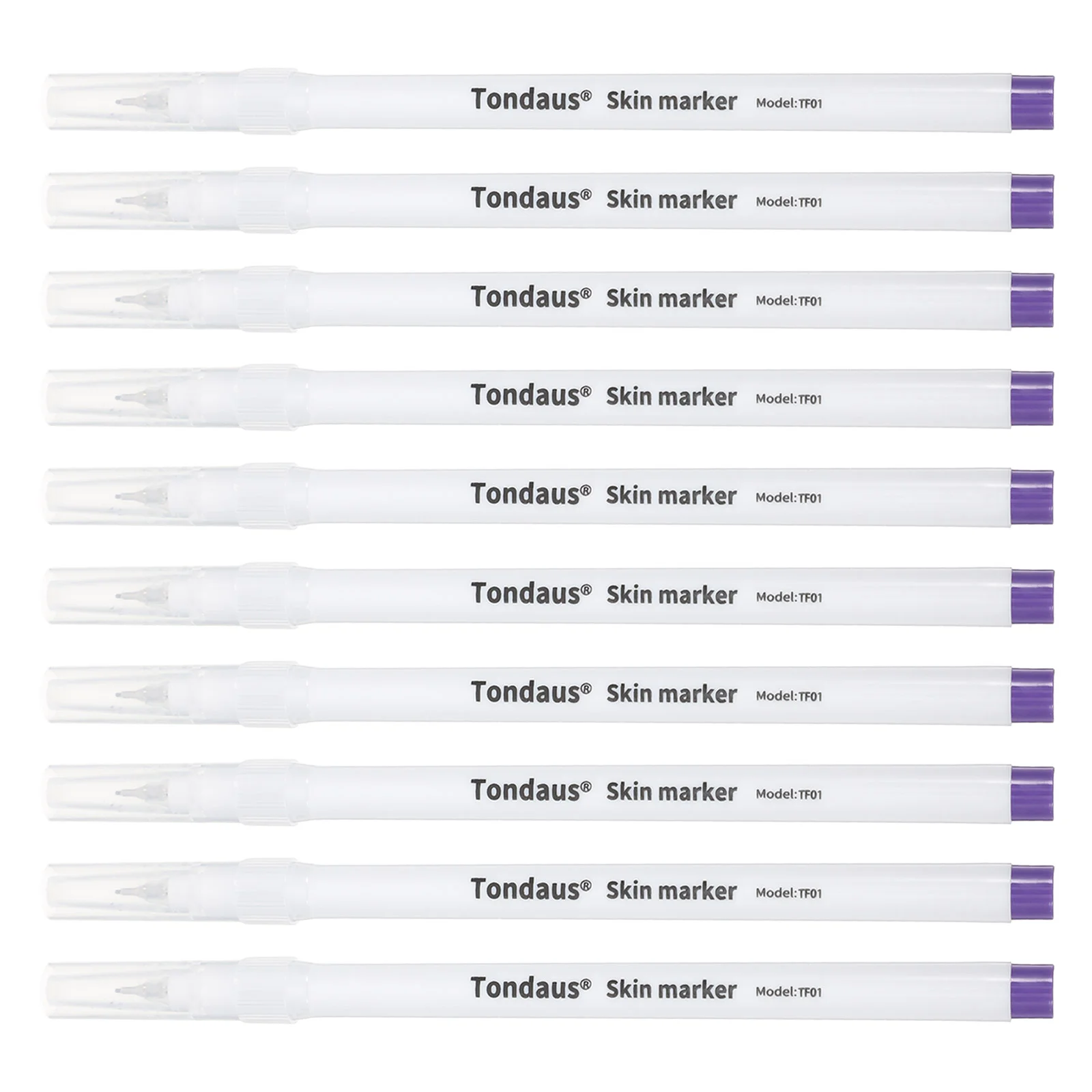 10 Uds marcadores de tatuaje pluma de piel rotuladores posicionamiento tinta al óleo pintura lápiz punta fina todos