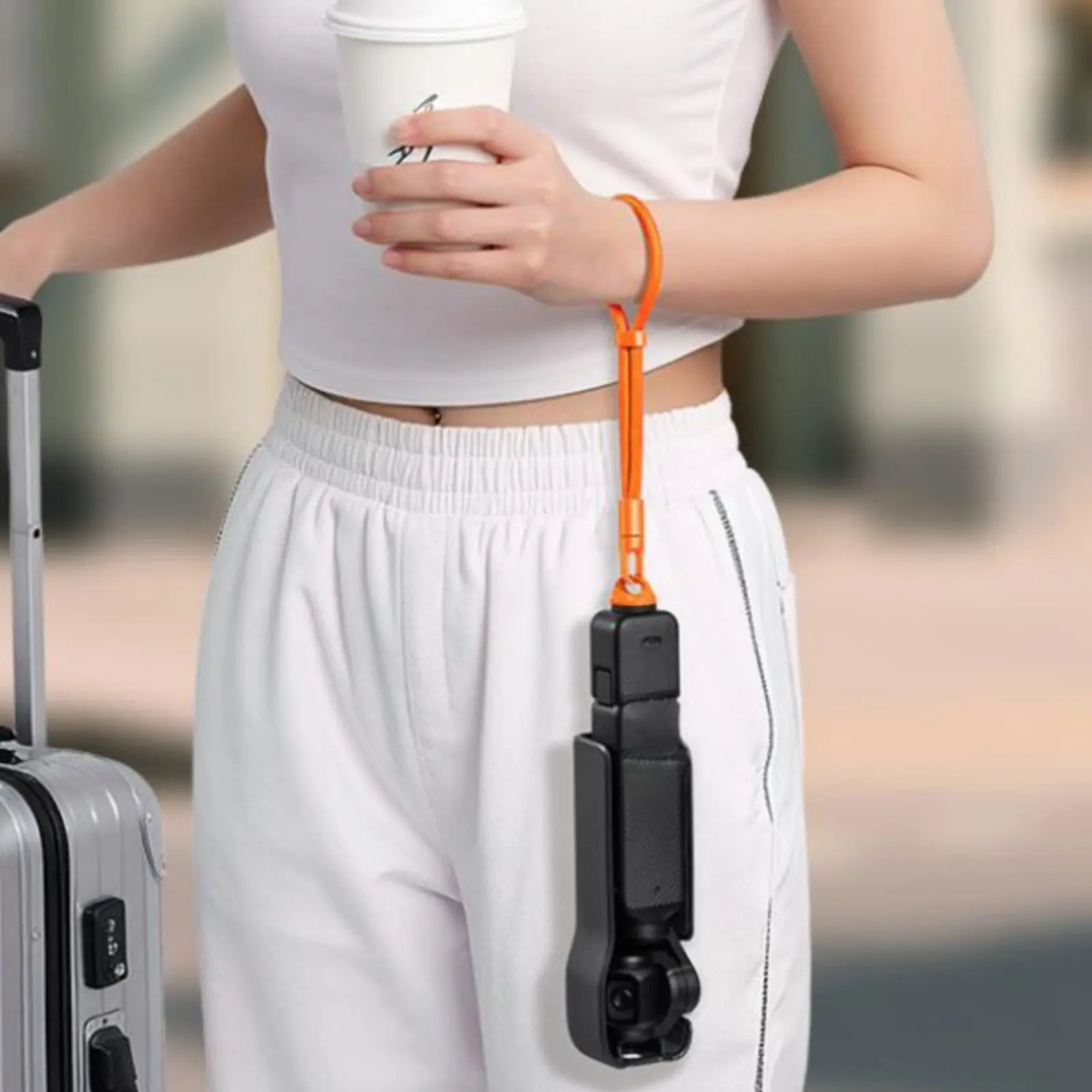 Anti-Drop Camera Lanyard Auto-Locking Camera Wrist Strap Adjustable Hand Strap Metal Buckle Sturdy Duty for Videographers