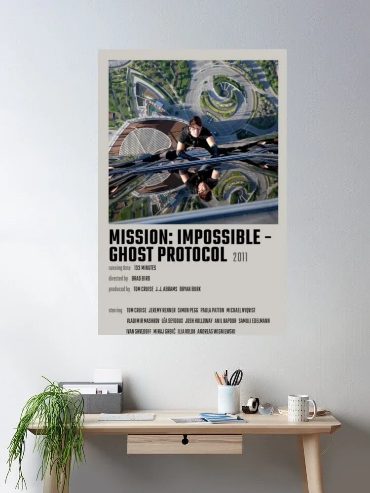 

10Style Choose Mission impossible Movie Canvas POSTER - Home Decor Wall art painting